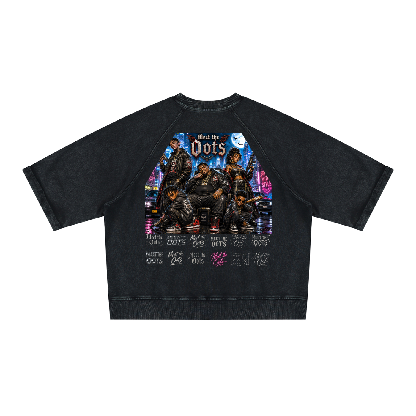 Meet the Oots Vintage Short Sleeve Sweatshirt