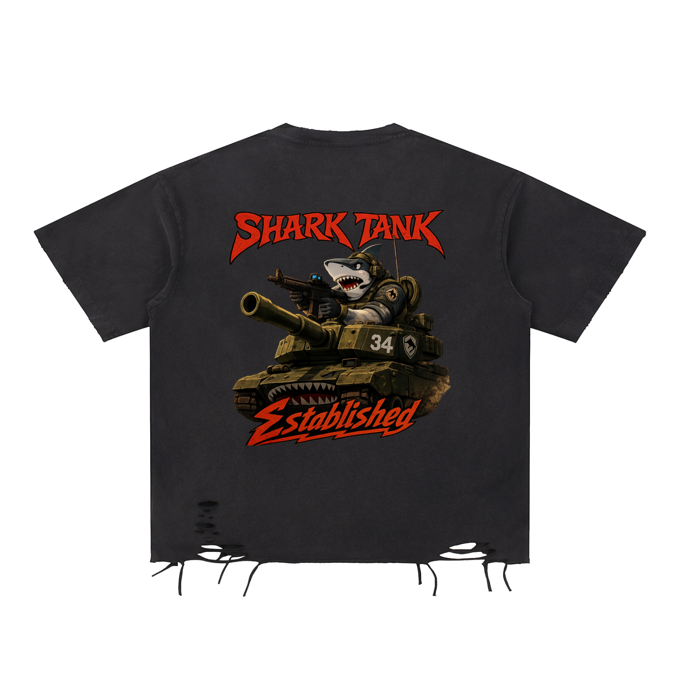 Snow Washed Shark Tank T-Shirt