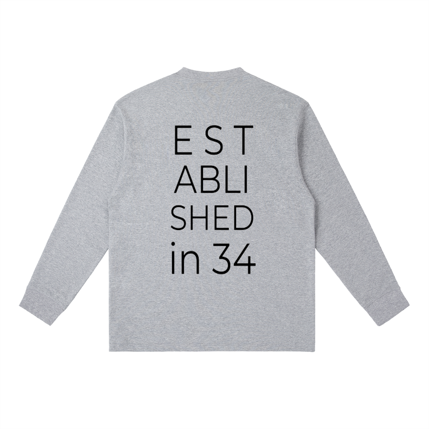 Established in 34 Essential Crewneck Long-Sleeve T-Shirt