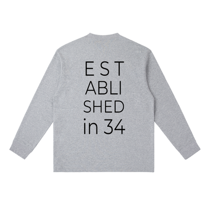 Established in 34 Essential Crewneck Long-Sleeve T-Shirt