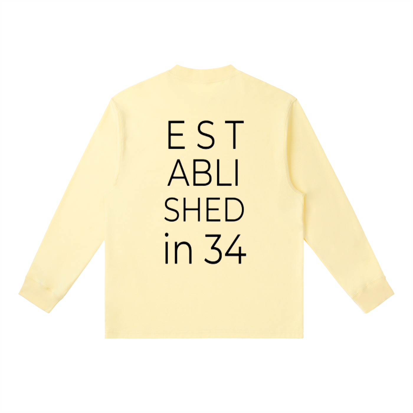 Established in 34 Essential Crewneck Long-Sleeve T-Shirt