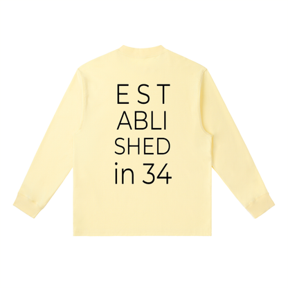 Established in 34 Essential Crewneck Long-Sleeve T-Shirt
