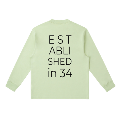 Established in 34 Essential Crewneck Long-Sleeve T-Shirt